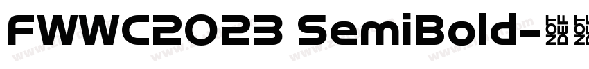FWWC2023 SemiBold字体转换